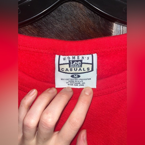 Vintage Lee Sport size medium bright red Stl Cardinals baseball sweatshirt - Picture 2 of 6